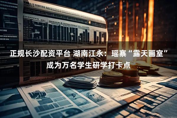 正规长沙配资平台 湖南江永：瑶寨“露天画室”成为万名学生研学打卡点